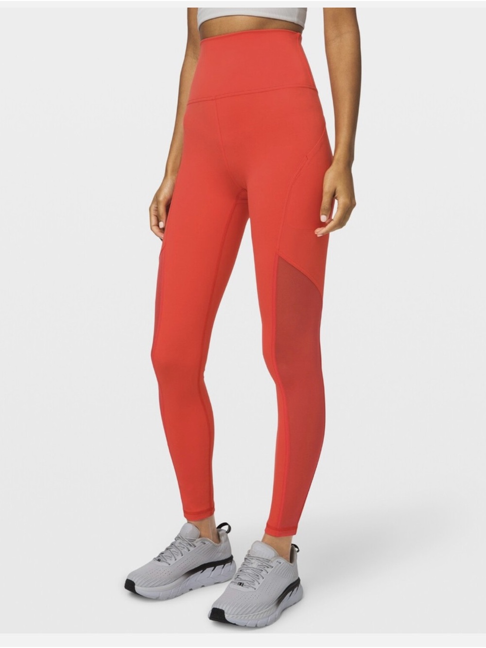 lululemon athletica High-Rise Coral Mesh-Accent Leggings
